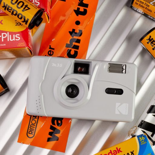 Kodak M35 analóg filmes fényképezőgép, szürke, 35 mm filmhez