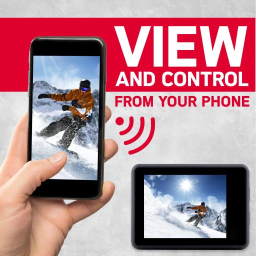 Agfaphoto Realimove AC9000BK akciókamera, 4K, 170°, wifi, 30m-ig vízálló tok