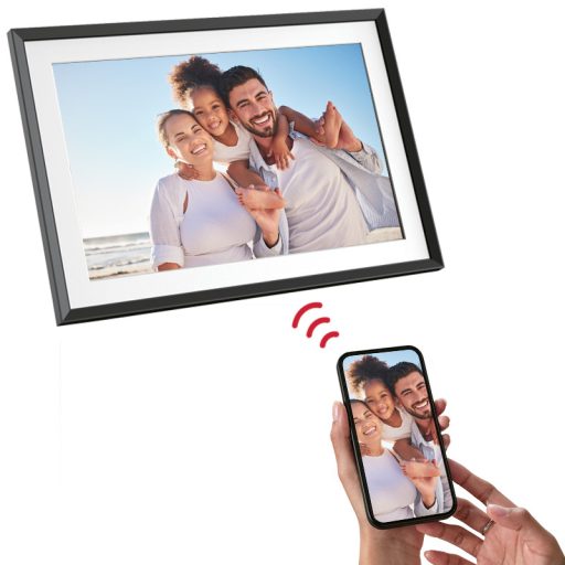 AgfaPhoto APF1000WIFI digitális képkeret 10", WIFI, videó lejátszás hanggal, 32gb belső memória, frameo A