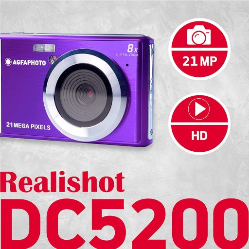 Agfa DC5200 kompakt digitális fényképezőgép, lila