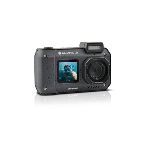 Agfaphoto Realishot WP9500 vízálló digitális fényképezőgép, dupla kijelző, fekete