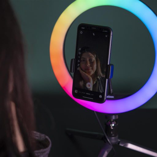 Dörr VL-26 RGB Vlogging szett, körlámpa, állvánnyal