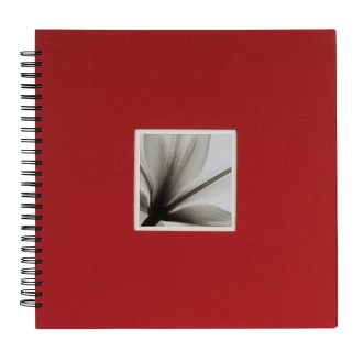 Dörr fotóalbum, spirálos 34x34cm, piros