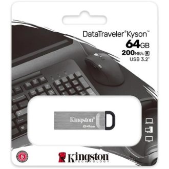 Kingston DataTraveler Kyson 64GB pendrive USB 3.2 ezüst