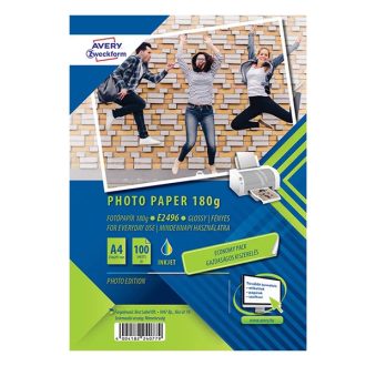   Fotópapír AVERY E2796 A/4 tintasugaras fényes 180 gr 100 ív/doboz