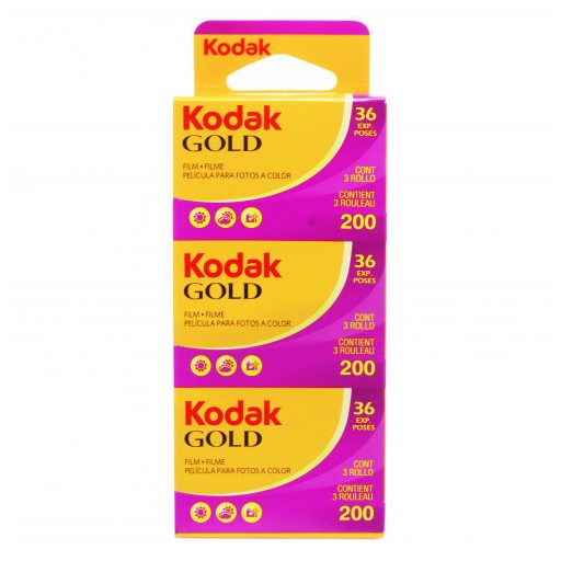 Kodak Gold GB 200 135-36x3 színes negatív filmcsomag