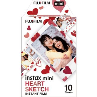 Fujifilm Instax Mini Film Heart Sketch 10 lap/csomag