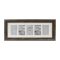 Kenro Bergamo Rustic Brown multi képkeret, 5 db 10x15, faerezet hatás, barna