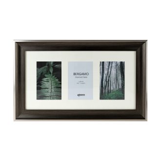Kenro Bergamo Charcoal multi képkeret, 3 db 10x15