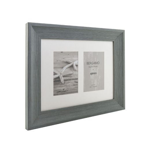 Kenro Bergamo Grey multi képkeret, 2 db 10x15
