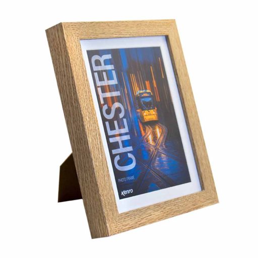 Kenro Chester Natural képkeret, A4, 21x29,7cm, paszpartu méret 15x21cm, natúr