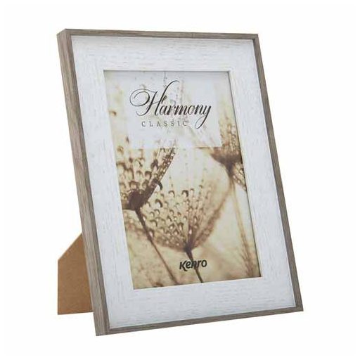 Kenro Harmony Classic képkeret, 15x20cm, faerezet hatás, törtfehér natúr