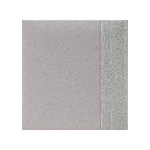 Kenro Kington fotóalbum, memo, 200db 10x15, faerezet minta, PHOTOGRAPH dombornyomott felirat, szürke