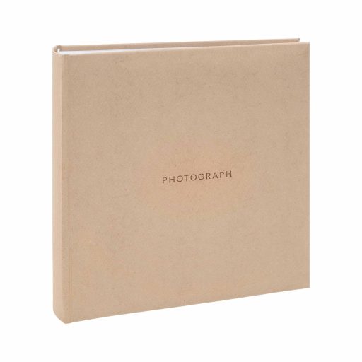 Kenro Signature fotóalbum, memo, 200db 10x15, újrahasznosított bőr, homok szín