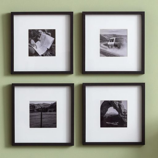 Kenro Strata Classic képkeret, 25x25 cm, teljes méret 40x40 cm, fekete