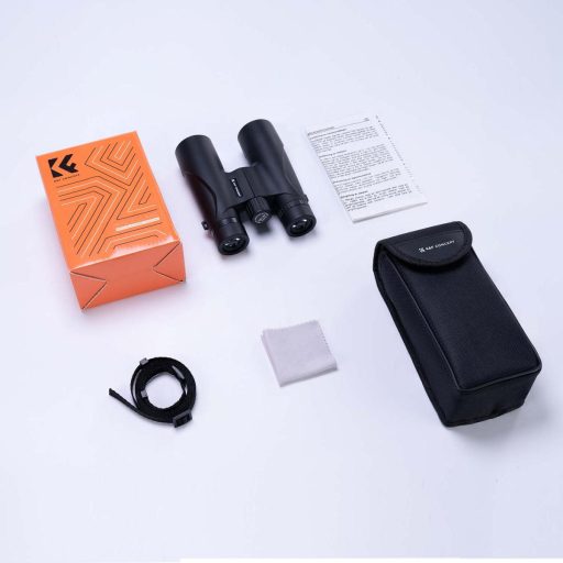 K&F Concept 12x32 HD távcső, BAK4, IP65 vízálló, fekete
