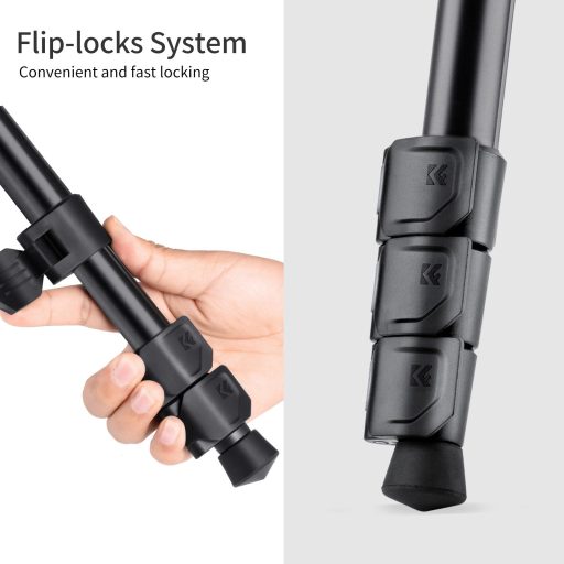 K&F Concept K234A1+BH-28L állvány, 156cm magasság, 10kg teherbírás