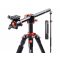 K&F Concept T254A4+BH-28L állvány + monopod, elforgatható középoszloppal, fekete-narancssárga