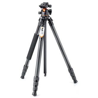   K&F Concept A254C4+BH-35L karbon állvány + monopod, fekete-narancs