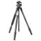 K&F Concept A254C4+BH-35L karbon állvány + monopod, fekete-narancs