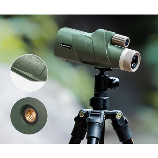 K&F Concept 12x50 HD monokulár távcső, BAK4, IP68 vízálló, zöld