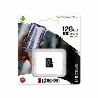   Kingston Canvas Select Plus 128GB microSDXC  CL10 memóriakártya (SDCS2/128GBSP)