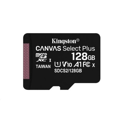 Kingston Canvas Select Plus 128GB microSDXC  CL10 memóriakártya (SDCS2/128GBSP)