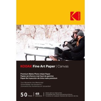 KODAK Fine Art fotópapír - Canvas 230g, 10x15, 50 db