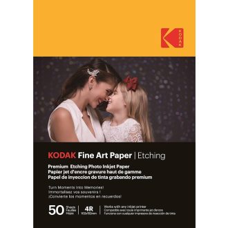   KODAK Fine Art fotópapír - Etching effect 210g, A6, 10x15, 50 db