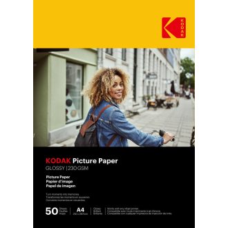   KODAK Picture fotópapír - High Gloss 230g, A4, 21x29,7cm, 50 db