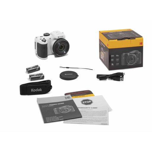 Kodak Pixpro AZ255 digitális fényképezőgép, fehér