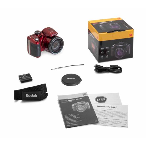 Kodak Pixpro AZ425 digitális fényképezőgép, piros