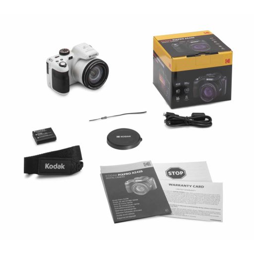 Kodak Pixpro AZ425 digitális fényképezőgép, fehér