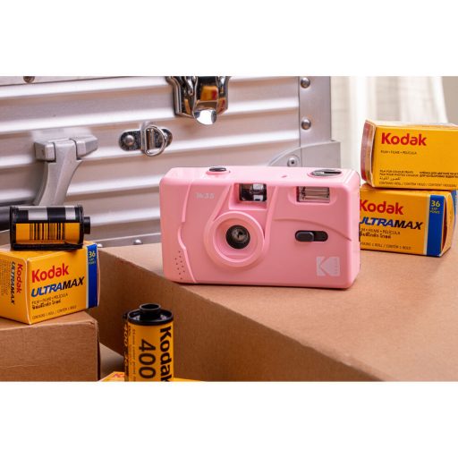 Kodak M35 analóg filmes fényképezőgép, 35 mm filmhez, rózsaszín