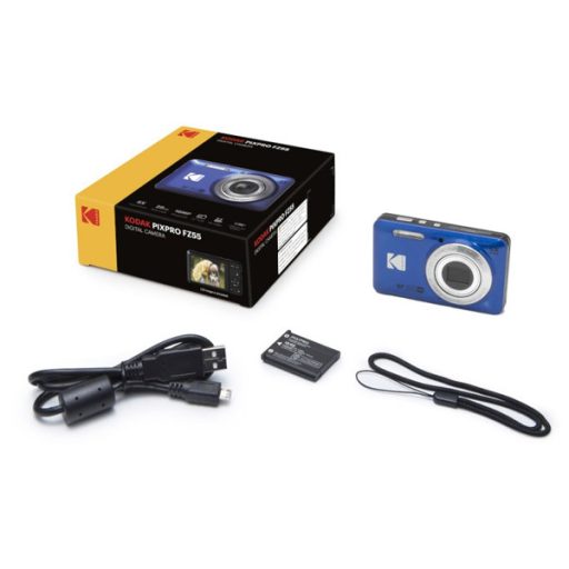 Kodak Pixpro FZ55 nagy teljesítményű kompakt digitális fényképezőgép, kék