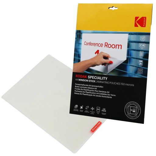 Kodak üvegre tapadó lamináló fólia A4, 150 micron, 10 db