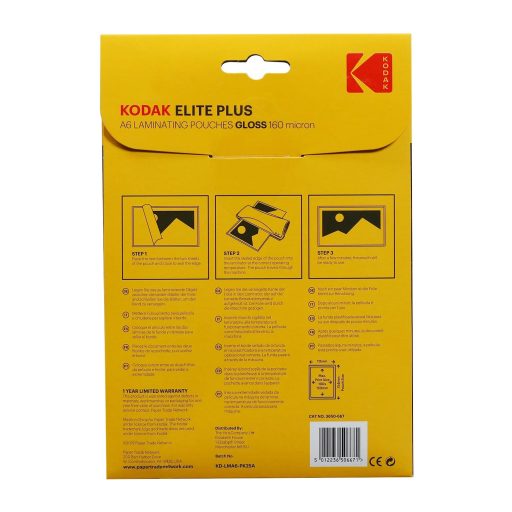 Kodak lamináló fólia (fényes) A6, 160 micron, 25 db
