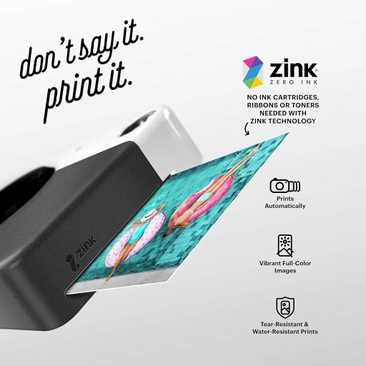 Kodak Printomatic instant fényképezőgép, Zink 2x3" papírméret, fekete