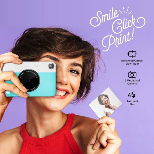 Kodak Printomatic instant fényképezőgép, Zink 2x3" papírméret, kék