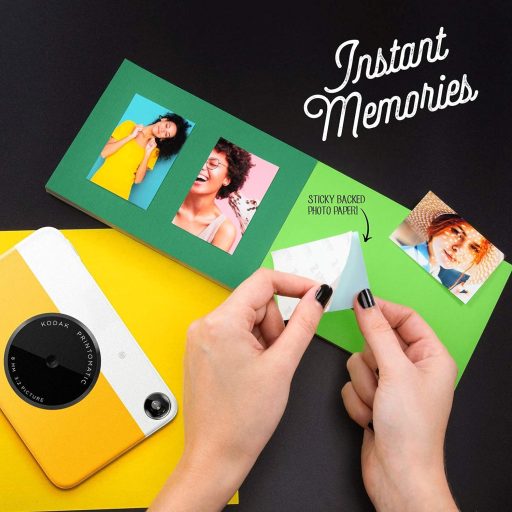 Kodak Printomatic instant fényképezőgép, Zink 2x3" papírméret, sárga