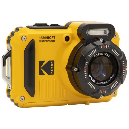 Kodak Pixpro WPZ2 vízálló, porálló, ütésálló digitális fényképezőgép, sárga