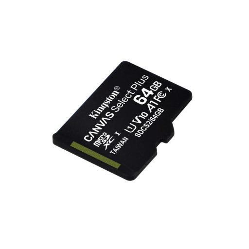 Kingston Canvas Select Plus Micro SDXC 64GB CL10 UHS-I U1 V10 A1 (100 MB/s olvasási sebesség)