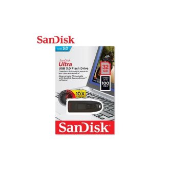   SanDisk Ultra pendrive 32GB USB 3.0 Fekete (100 MB/s olvasási sebesség)