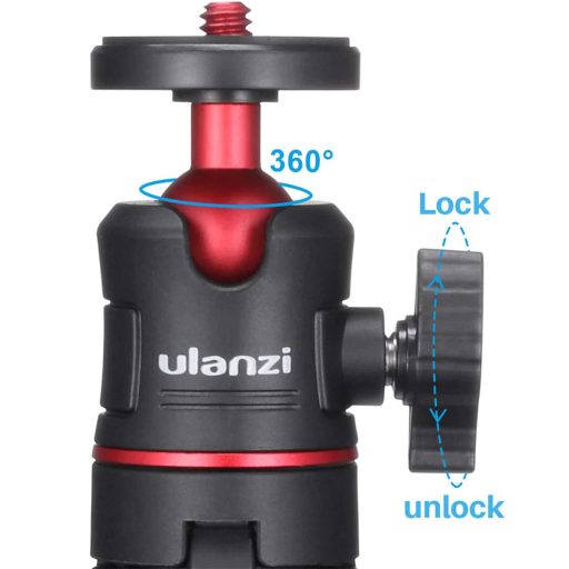 Ulanzi MT-08 teleszkópos mini állvány, gömbfejjel, fekete