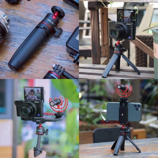Ulanzi MT-08 teleszkópos mini állvány, gömbfejjel, fekete