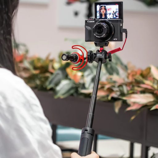 Ulanzi MT-16 asztali állvány, selfie bot, gömbfejjel, beépített telefontartó adapterrel, vakupapucs