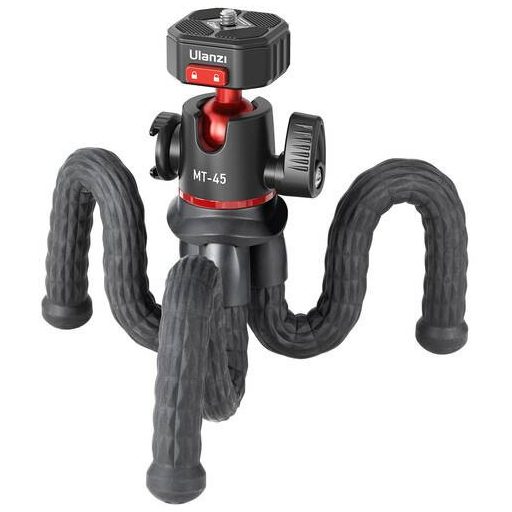 Ulanzi Octopus MT-45 hajlítható lábú pro állvány gömbfejjel, vakupapuccsal