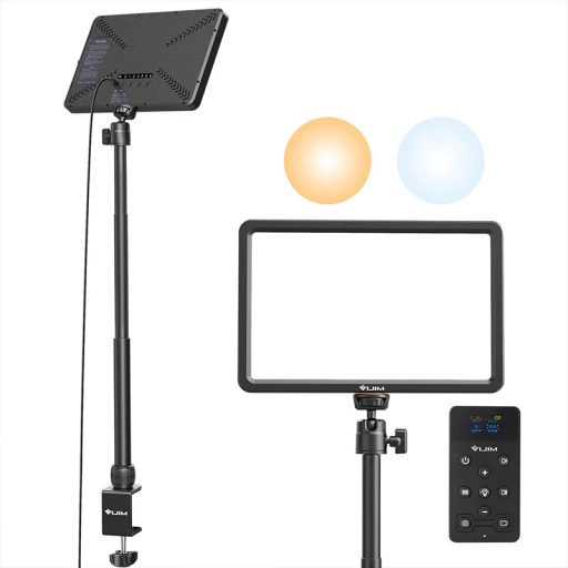 Ulanzi Vijim K20 Led panel, 28cm átmérő, 650 Lumen, 2500k-9000K, asztali álvánnyal, távirányítóval