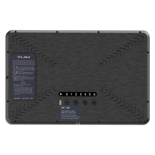 Ulanzi Vijim K20 Led panel, 28cm átmérő, 650 Lumen, 2500k-9000K, asztali álvánnyal, távirányítóval