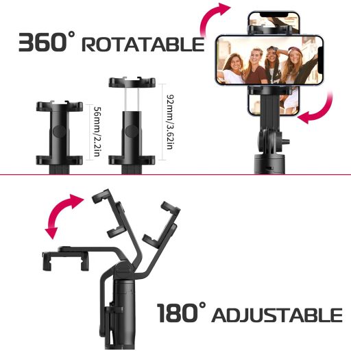 Ulanzi SK-03 szelfie állvány, monopod, bluetooth adapter, 30-160cm magasság